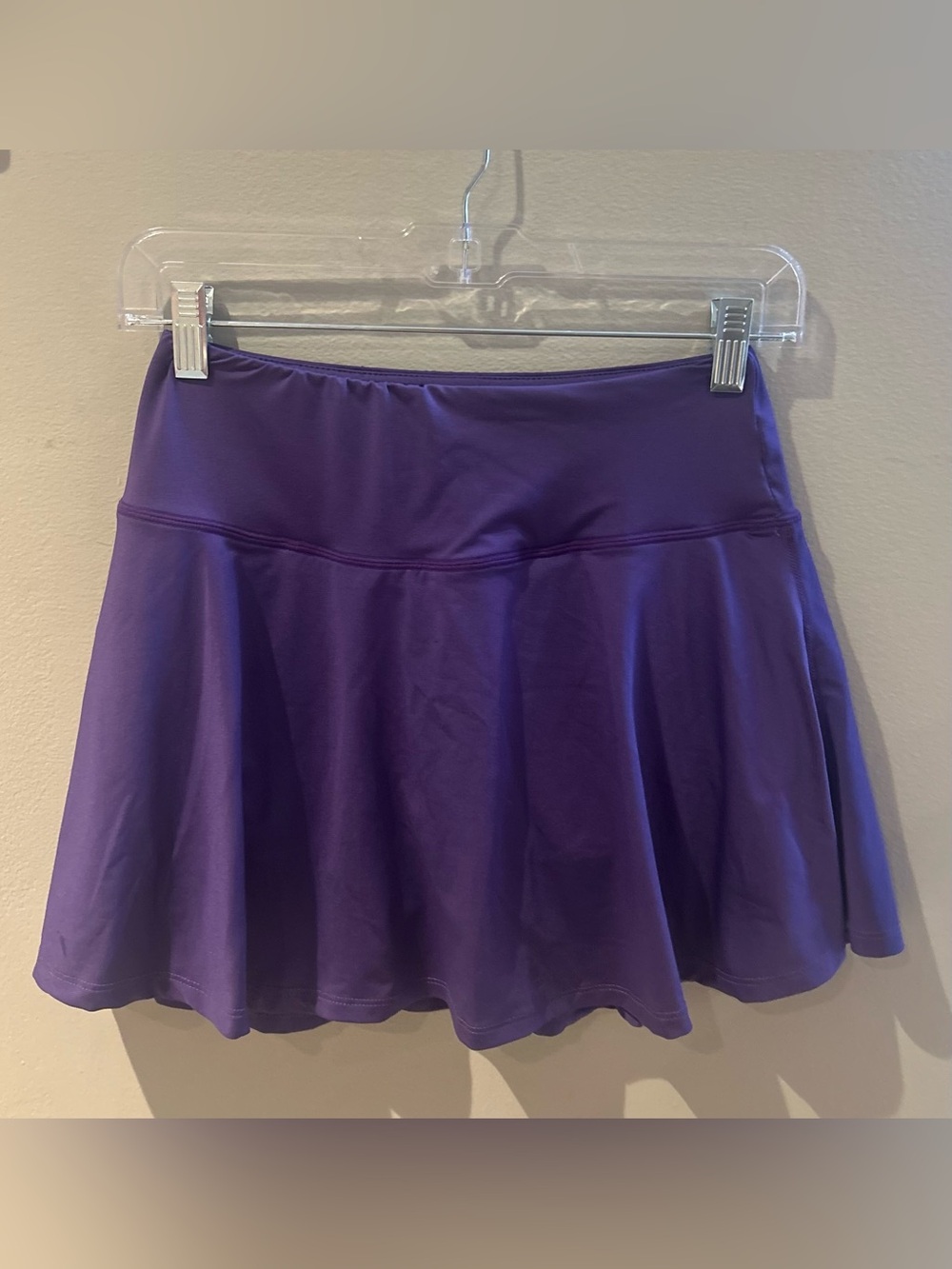 Women's Purple Athletic Skort with Flared Hem